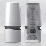 Мастурбатор Tenga - Aero Masturbator Silver, інноваційна технологія всмоктування