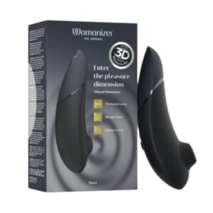 Вакуумний кліторальний стимулятор Womanizer Next Black, чорний