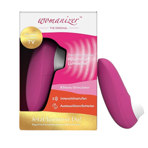 Вакуумний вібратор для кліторальної стимуляції Womanizer Mini Red Wine