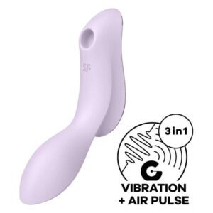 Вакуумний стимулятор з вібрацією Satisfyer Curvy Trinity 2 Violet