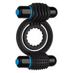 Ерекційне кільце з вібрацією Vibrating Double C-Ring - Black