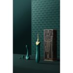 Вагінально-кліторальний вібратор Zalo — Bess Turquoise Green, багатофункціональний із насадками
