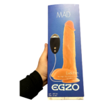 Вібратор реалістичний з дротом EGZO MAD Evolution Trouble Free Lover на присосці