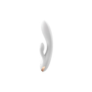 Смарт вібратор-кролик із подвійним відростком Satisfyer Double Flex White