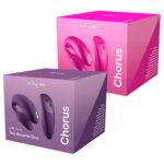 Смарт-вібратор для пар We-Vibe Chorus Cosmic Pink, сенсорне керування вібраціями стисненням пульта