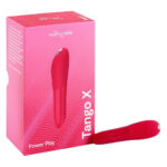 Потужна віброкуля Tango X Cherry Red by We-Vibe, 7 режимів вібрації, 8 рівнів інтенсивності