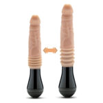 Вібратор Blush Dr Skin Dr Knight з ротацією та фрикціями, бежевий