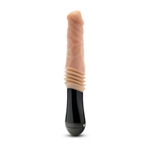 Вібратор Blush Dr Skin Dr Knight з ротацією та фрикціями, бежевий