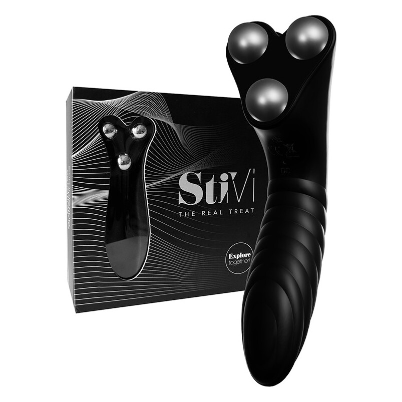Вібратор для пар StiVi - The Real Threat Partner Vibrator - Black Вібратор для пар StiVi - The Real Threat Partner Vibrator - Black