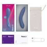 Смарт-вібратор We-Vibe Rave 2 Twisted Pleasure Blue, для точки G та входу в піхву, 2 мотори
