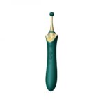Мультифункціональний вібратор Zalo — Bess 2 Turquoise Green, 4 насадки, підігрів
