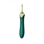 Мультифункціональний вібратор Zalo — Bess 2 Turquoise Green, 4 насадки, підігрів
