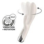 Вібратор-кролик з ротацією Satisfyer Spinning Rabbit 1 Beige, 3 мотори