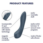Стимулятор точки G Satisfyer G-Spot Wave 4, ефект пестощів пальчиком, 12 режимів