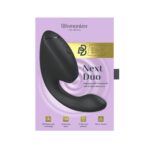 Подвійний вакуумний кліторальний стимулятор з вібрацією Womanizer Next Duo - Black