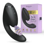 Подвійний вакуумний кліторальний стимулятор з вібрацією Womanizer Next Duo - Black