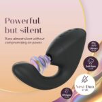 Подвійний вакуумний кліторальний стимулятор з вібрацією Womanizer Next Duo - Black