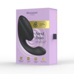 Подвійний вакуумний кліторальний стимулятор з вібрацією Womanizer Next Duo - Black