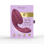 Подвійний вакуумний кліторальний стимулятор з вібрацією Womanizer Next Duo - Dusky Pink