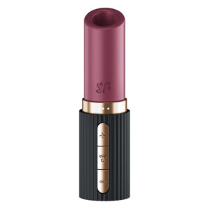 Вібратор у формі помади Satisfyer Pro 2 Kiss з вакуумною стимуляцією, червоний