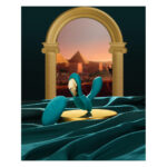 Смарт-вібратор у трусики Zalo - AYA Turquoise Green, насадка та пульт ДК