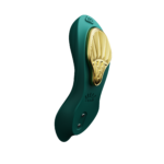 Смарт-вібратор у трусики Zalo - AYA Turquoise Green, насадка та пульт ДК