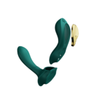 Смарт-вібратор у трусики Zalo - AYA Turquoise Green, насадка та пульт ДК