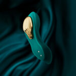 Смарт-вібратор у трусики Zalo - AYA Turquoise Green, насадка та пульт ДК