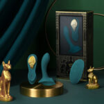 Смарт-вібратор у трусики Zalo - AYA Turquoise Green, насадка та пульт ДК