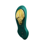 Смарт-вібратор у трусики Zalo - AYA Turquoise Green, насадка та пульт ДК