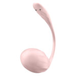 Смарт-віброяйце Satisfyer Ribbed Petal Connect App Rose, керування зі смартфона, пульт ДК
