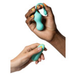 Віброяйце для точки G з пультом керування Romp Cello Light Teal, водонепроникне