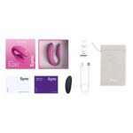Смарт-вібратор для пар We-Vibe Sync 2 Rose, 10 віброрежимів, пульт ДК