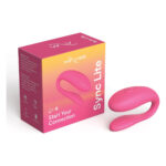 Смарт-вібратор для пар We-Vibe Sync Lite Pink, 10 віброрежимів, можна поєднувати з проникним сексом