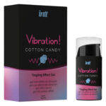 Рідкий вібратор INTT Vibration Cotton Candy зі смаком солодкої вати, 15 мл